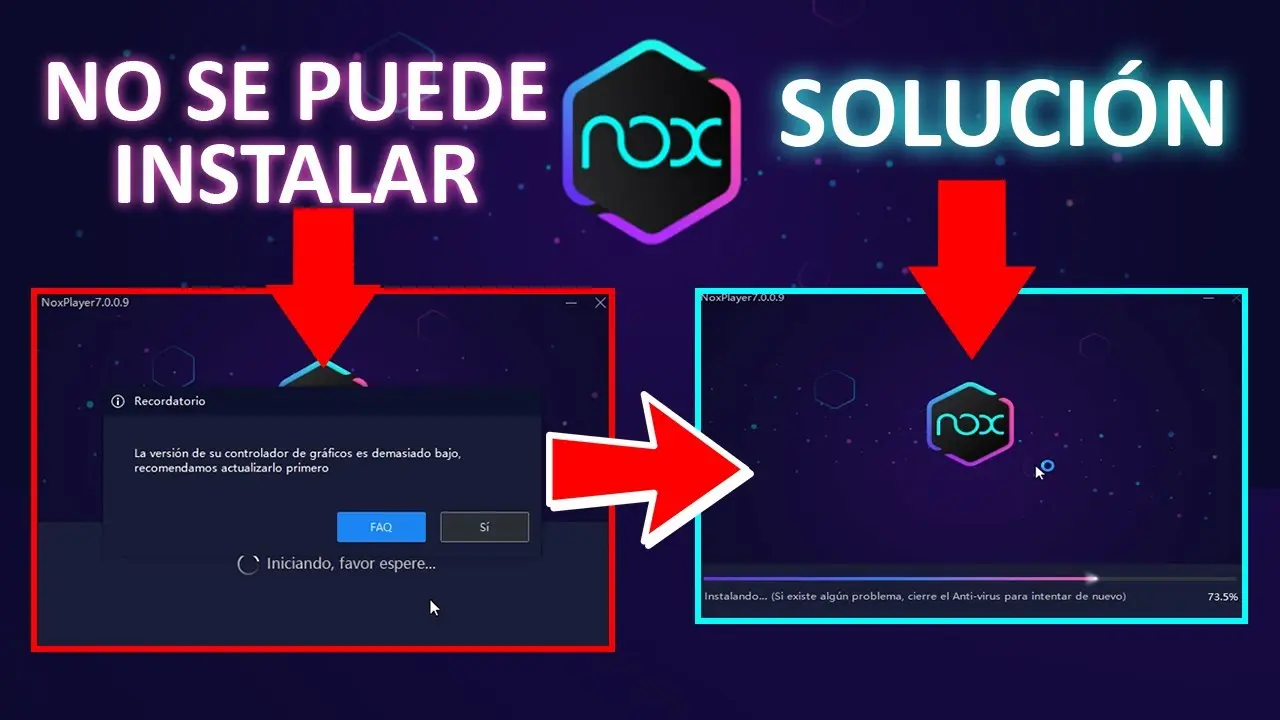 como instalar nox sin tarjeta grafica - Cuánto pesa el Nox Player