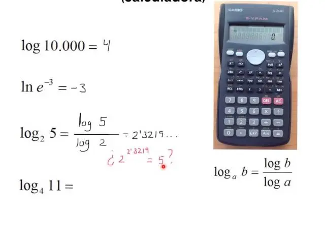 calculadora grafica logaritmos - Cuánto vale log2