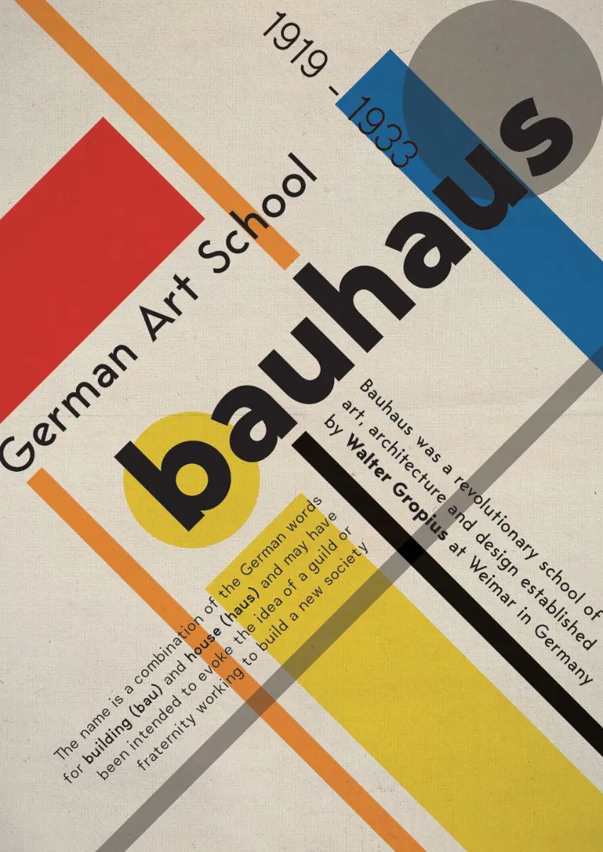 como hacer diseños bauhaus en grafica - Qué caracteriza a un diseño Bauhaus