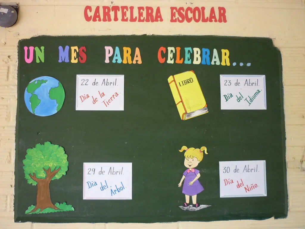 cartelera escolar grafica - Qué debe tener una cartelera escolar