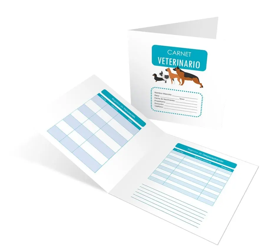 imprenta carnet veterinario - Qué es el certificado veterinario oficial