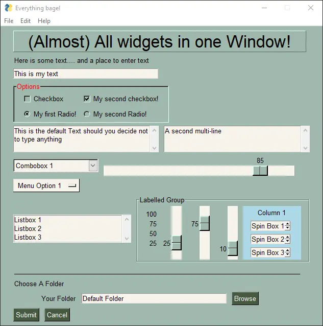 botones python interfaz grafica con parametros - Qué es el widget button en Python