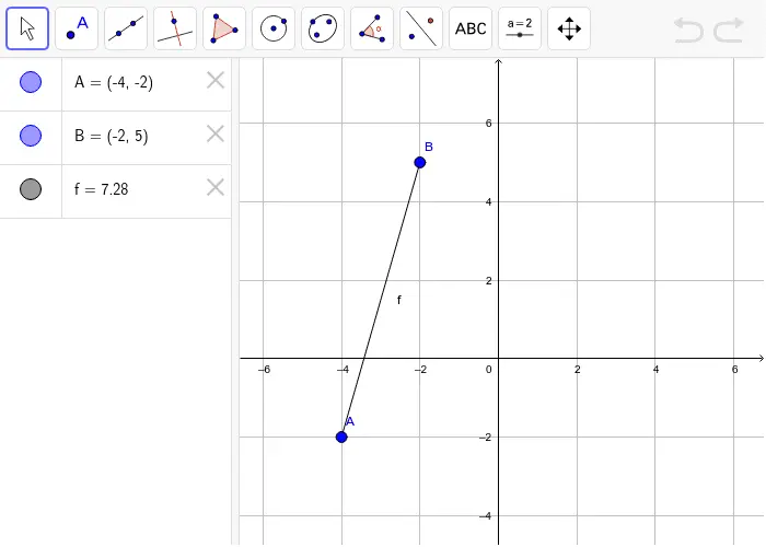 distancia entre dos puntos grafica - Qué es la distancia gráfica