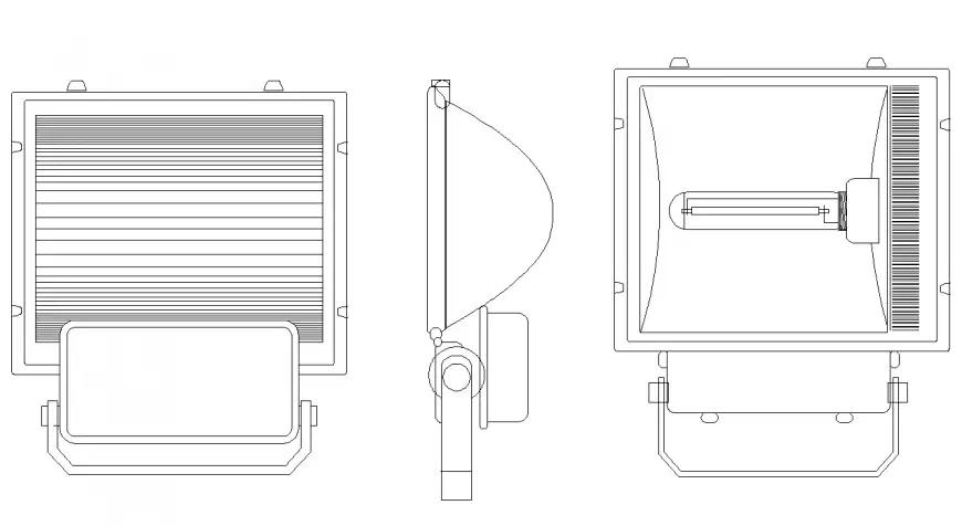 commo se grafica un reflector de led autocad - Qué es un plano de iluminación