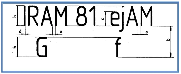 altura letras minusculas de imprenta segun iram - Qué establece la norma IRAM 4503