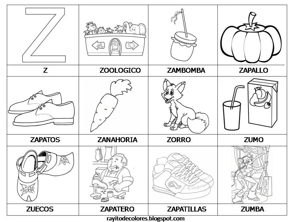 buscar palabras imprenta que empiecesn con z - Qué palabras hay con za, ze, zi, zo, zu