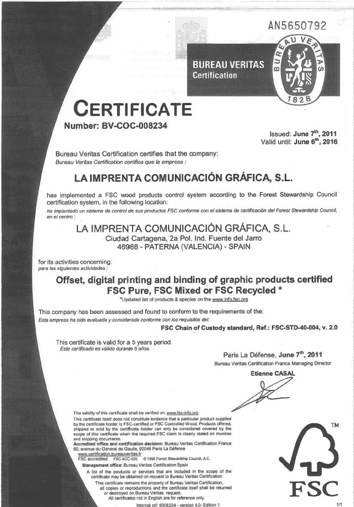 imprenta certificado fsc aregntina - Qué productos pueden tener certificado FSC