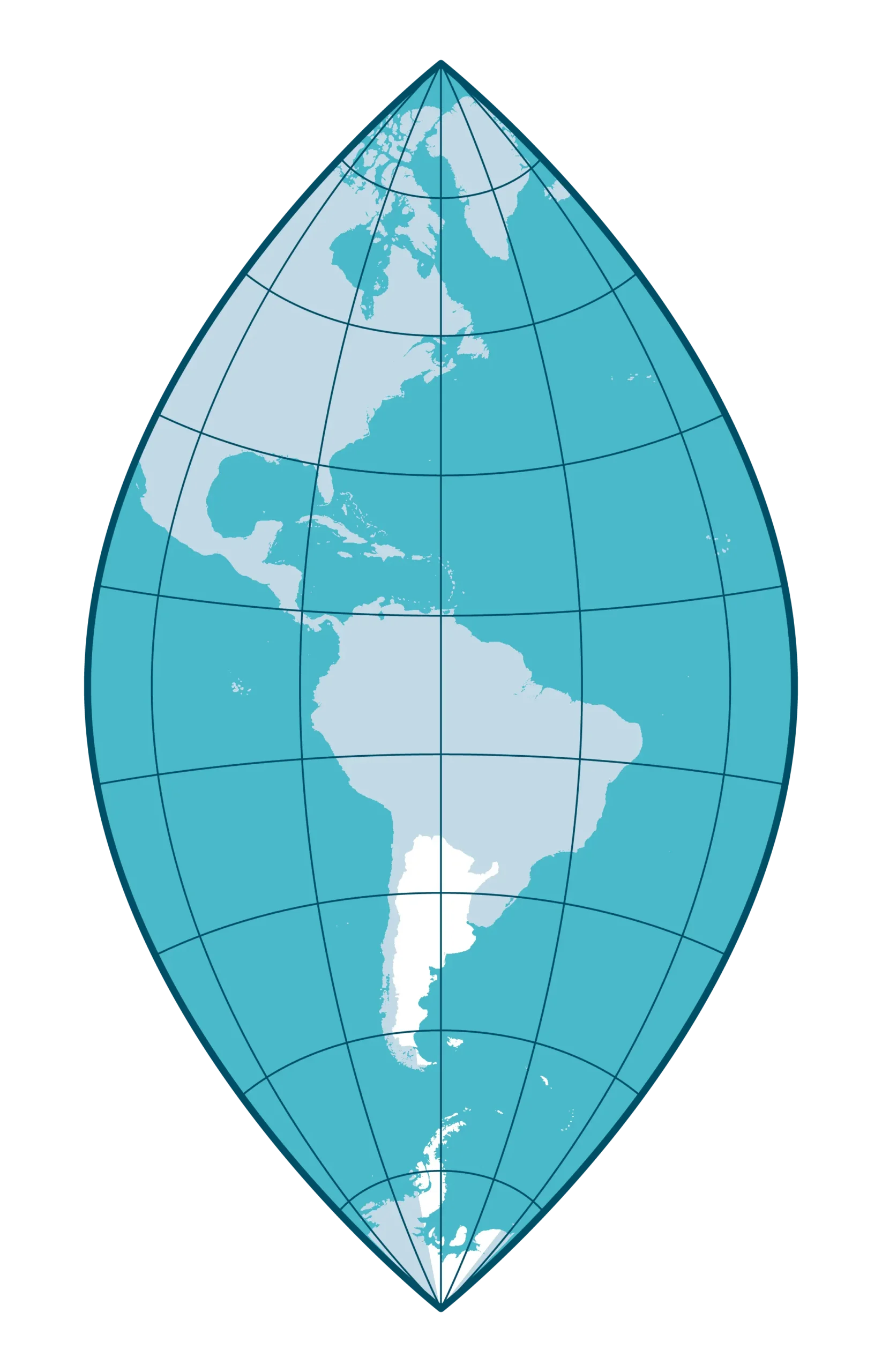 como se grafica una faja meridiana - Qué tipo de proyección es Mercator